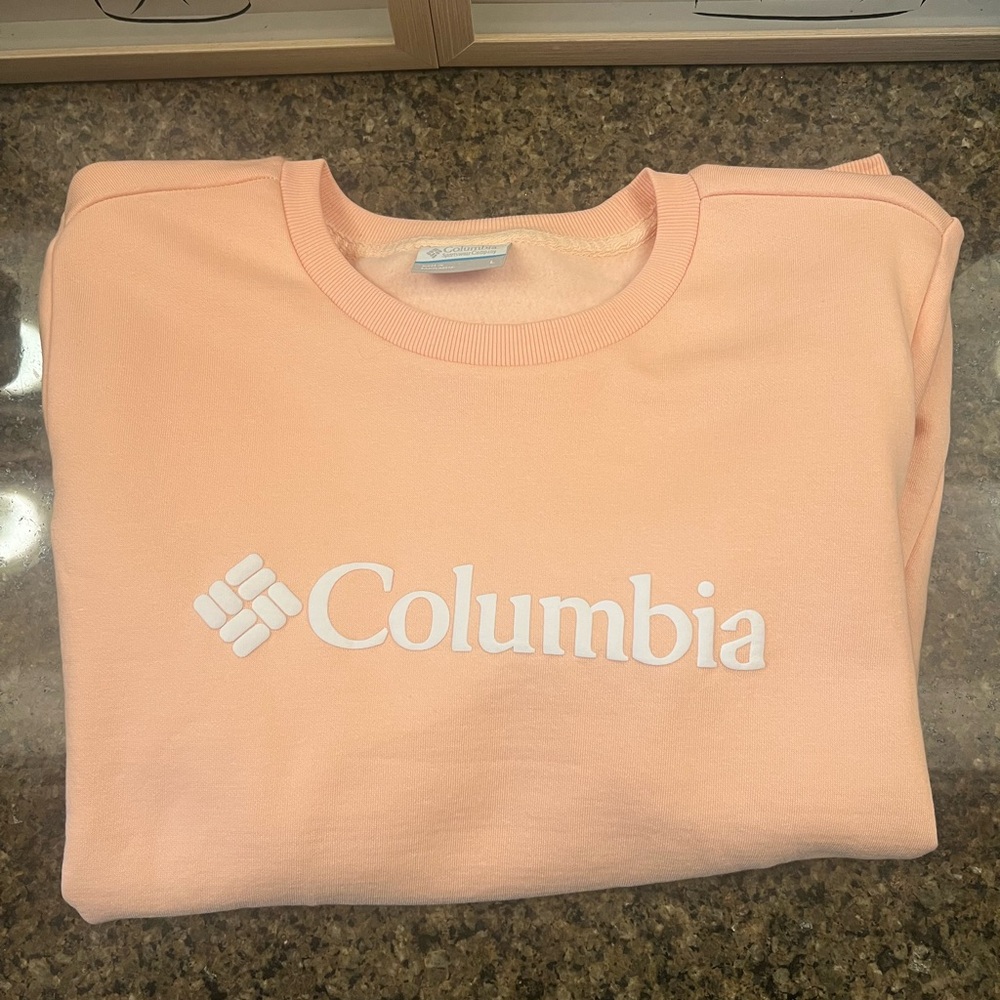 Columbia Light Coral Crewneck